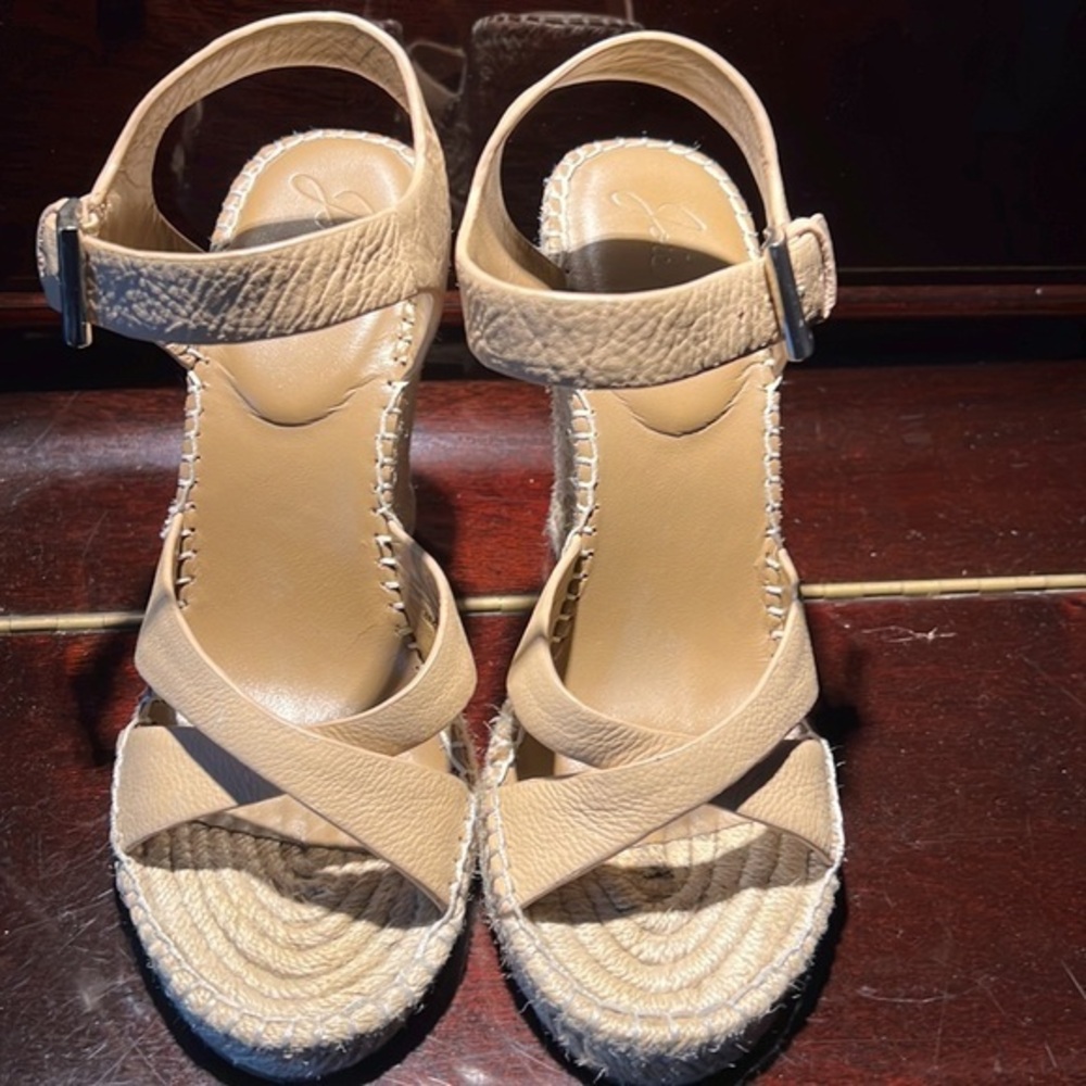 Joie espadrille sandal heels size 9 cream